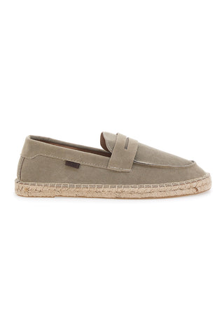 Mocassini Espadrillas beige in tessuto con suola in corda PITTARELLO SUN SG24L313