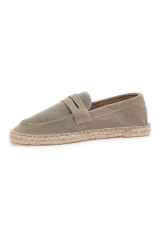 Bež mokasini Espadrillas iz tkanine s podplatom iz vrvi PITTARELLO SUN SG24L313