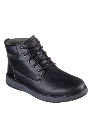 Črni nepremočljivi škornji z memory peno Skechers Garlan Deno