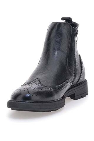Črni usnjeni čevlji Beatles z brogue obdelavo Jerpoint 9Y1736