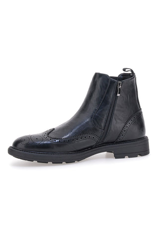 Črni usnjeni čevlji Beatles z brogue obdelavo Jerpoint 9Y1736