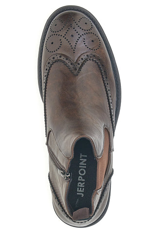 Rjavi čevlji Beatles z brogue obdelavo Jerpoint 9Y1736