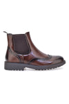 Rjavi čevlji beatles z brogue obdelavo Johes land 1681312