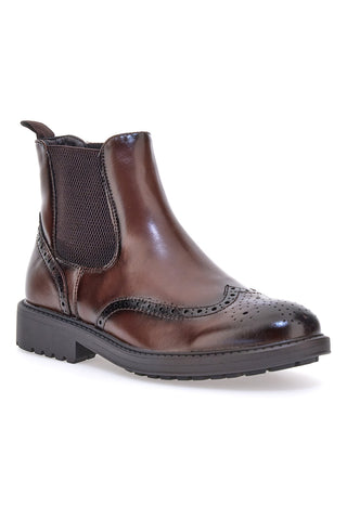 Rjavi čevlji beatles z brogue obdelavo Johes land 1681312
