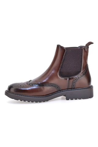 Rjavi čevlji beatles z brogue obdelavo Johes land 1681312