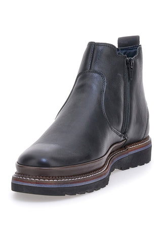 Čevlji Beatles Chelsea boots rjavi in črni iz pravega usnja s podplatom Pittarello Eco 252480052