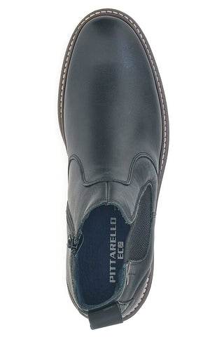 Čevlji Beatles Chelsea boots rjavi in črni iz pravega usnja s podplatom Pittarello Eco 252480052