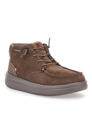 Rjavi usnjeni škornji Marina Militare MM1706