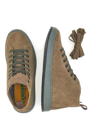 Sneakers taupe iz semiša z gumijasto podplatom Canguro CA817