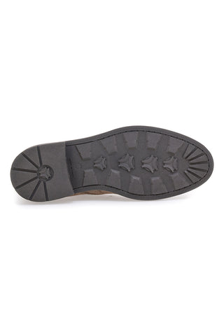 Sivkastorjavi usnjeni škornji Beatles z brogue obdelavo Pittarello 44