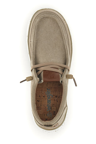 Mocassini beige in tessuto Wrangler 2026103638F