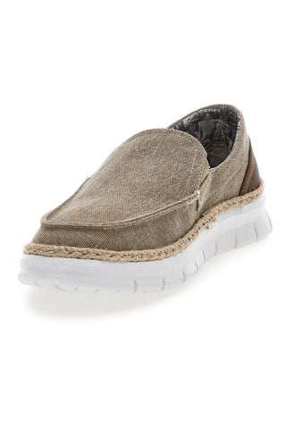 Taupe mokasini iz blaga s kontrastno peto Max dillan MXM518A66