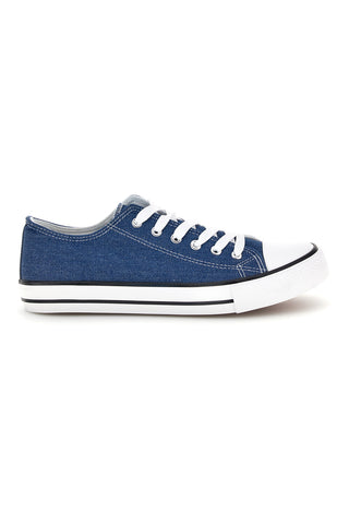 Denim modre superge z vezalkami 2t2l 8011