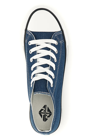 Denim modre superge z vezalkami 2t2l 8011