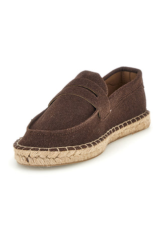 Espadrillas marroni in tessuto Pittarello sun SG24L313