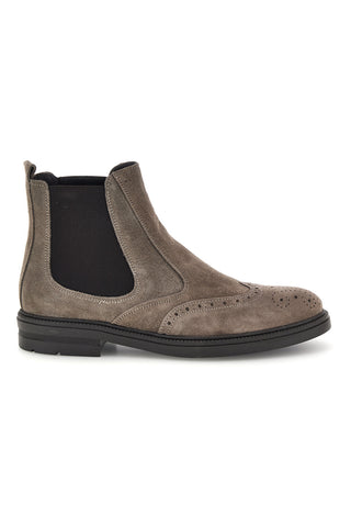 Stivaletti taupe in vera pelle Made in Italy Pittarello 044
