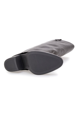 Rjavi škornji s srednjim peto in kvadratnim noskom Pittarello Capsule BT24186024A