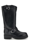 Stivali Biker neri in vera pelle made in Italy con fibbie Pittarello Love 6724