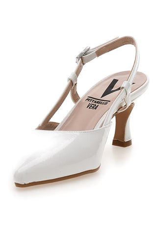 Bele čevlje slingback Made in Italy Pittarello 4394