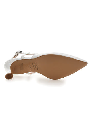 Bele čevlje slingback Made in Italy Pittarello 4394
