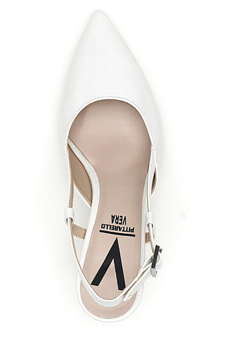Bele čevlje slingback Made in Italy Pittarello 4394