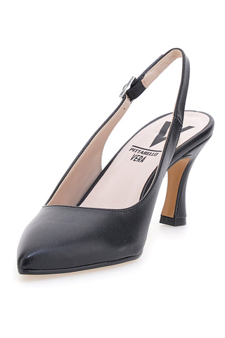 Črne čevlje slingback Made in Italy Pittarello 4371