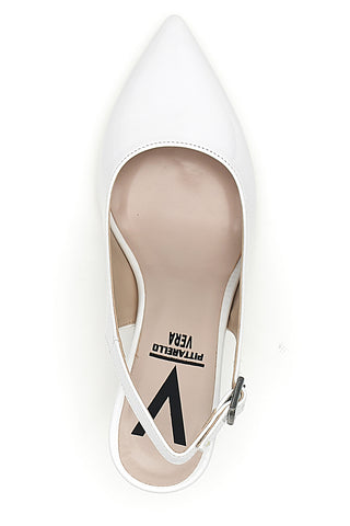 Bele čevlje slingback Made in Italy Pittarello 4371