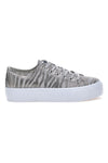 Superge W Max 39 Silver zebra print