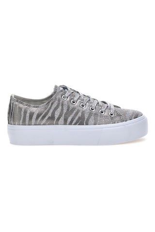 Superge W Max 39 Silver zebra print