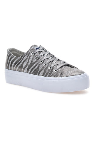 Superge W Max 39 Silver zebra print