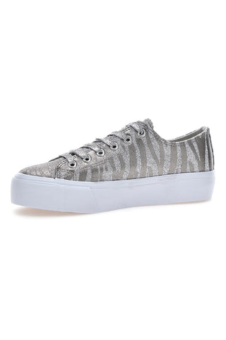 Superge W Max 39 Silver zebra print