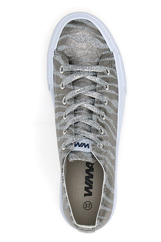 Superge W Max 39 Silver zebra print
