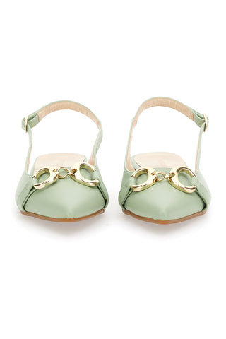 Točkasti copati Pittarello 103003 Mint green