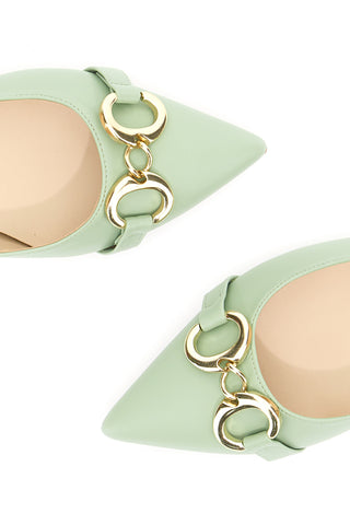 Točkasti copati Pittarello 103003 Mint green