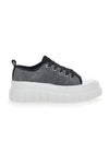 Črni superge Flatform 268603 s kristali