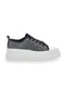 Črni superge Flatform 268603 s kristali