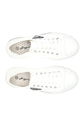 Nizke platnene superge Thank you 3582 White