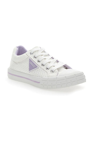 Perforirane platnene superge Thank you 3581 White and Lilac