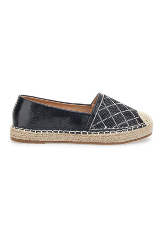 Espadrillas Plocadi 8055 Črne z okraski iz stekla