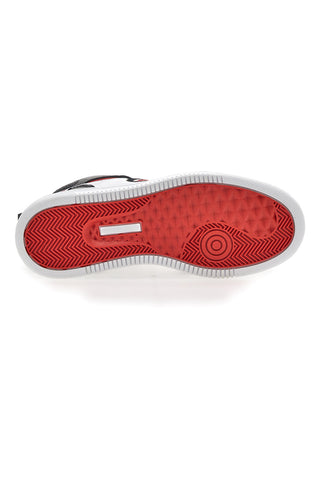 Sneakers Mid Cut Cotton Belt Karim Črno-rdeči