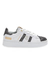 Sneakers Platform Cotton Belt Yard Glitter Bele