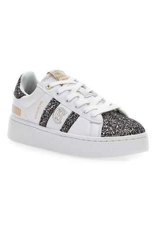 Sneakers Platform Cotton Belt Yard Glitter Bele