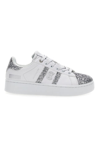 Sneakers Platform Cotton Belt Yard Glitter Bele