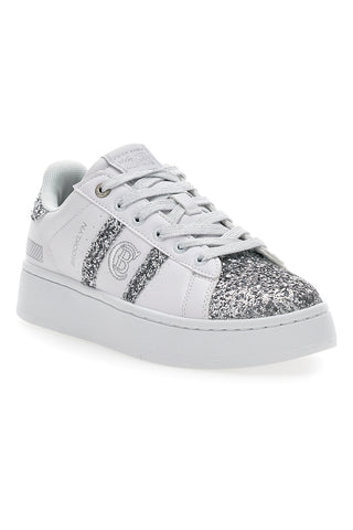 Sneakers Platform Cotton Belt Yard Glitter Bele