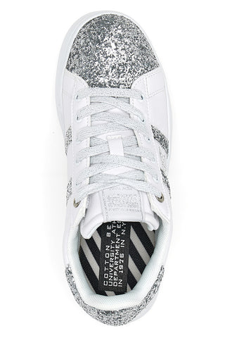 Sneakers Platform Cotton Belt Yard Glitter Bele