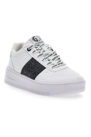 Superge Flatform Soprani Jimmy Glitter Bele
