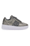 Superge Flatform Soprani Jimmy Glitter Piombo