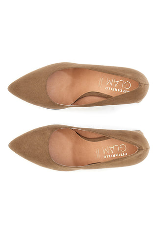Čevlji z zvonastim peto Pittarello Glam 3701 Camel