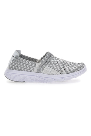 Sneakers Slip-on Overland 640 beli in sivi