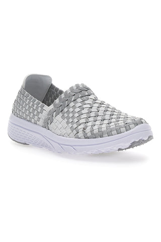 Sneakers Slip-on Overland 640 beli in sivi